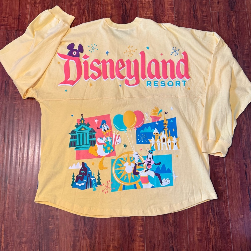 Disney Park Disneyland Donald Duck Play in the Park Spirit Jersey Sz XXL Read!